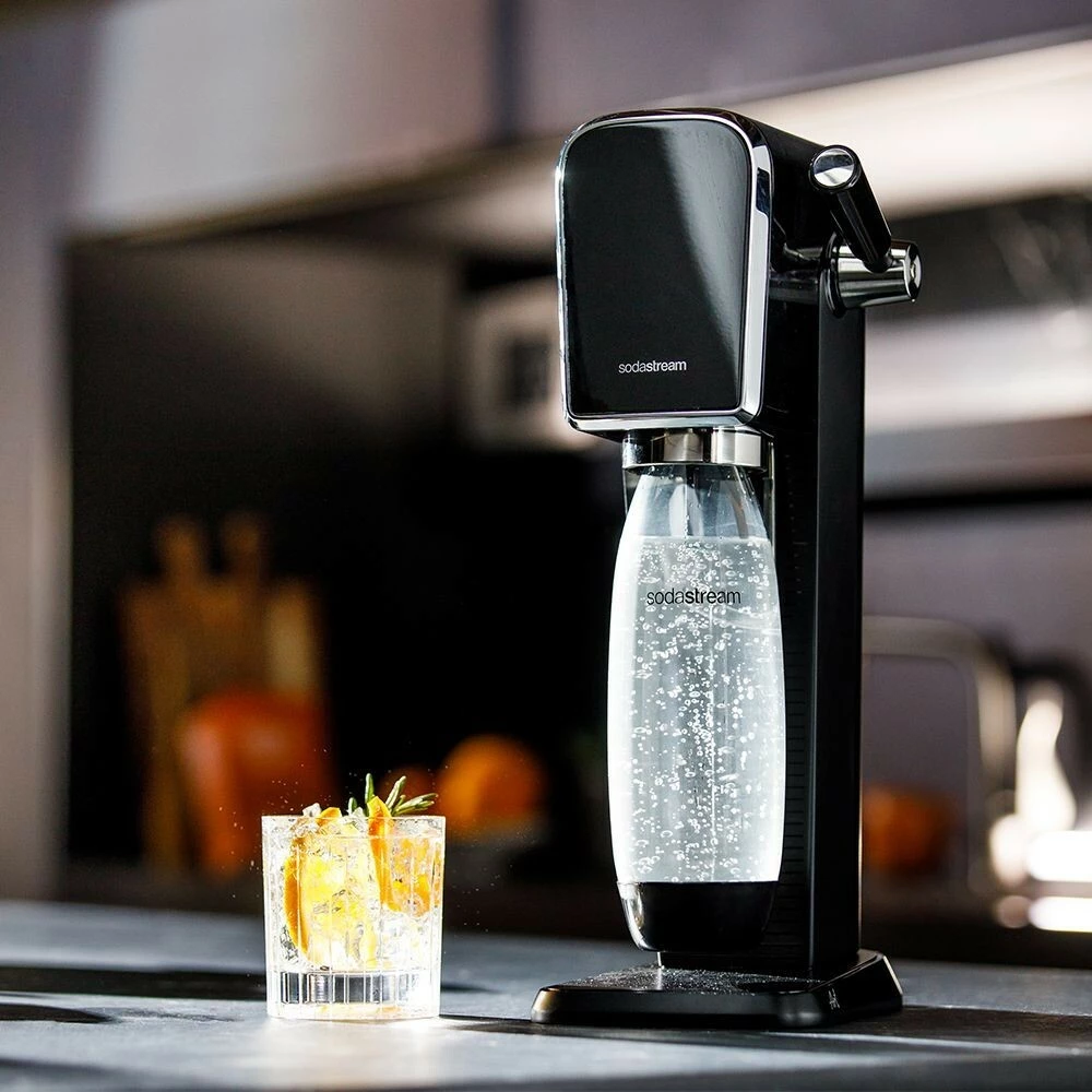 Sistem za gaziranje vode SodaStream ART, 1 L, 60 L, črn, jeklo