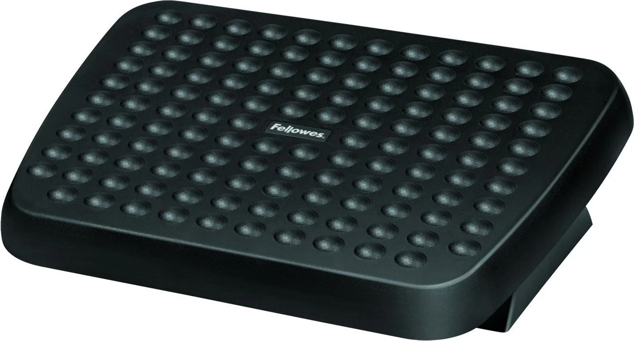 Ergonomski naslon za noge za pisarno Fellowes, črn