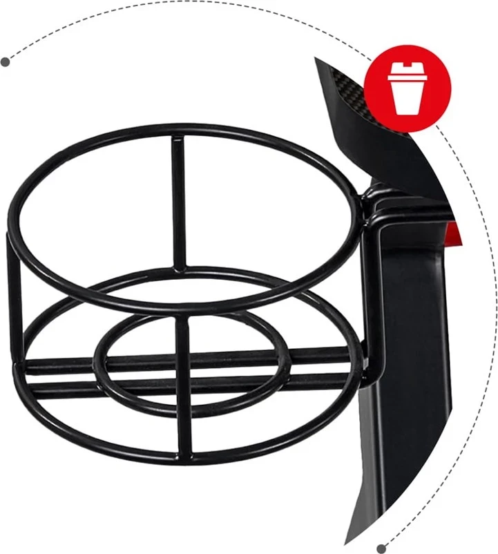 Gaming miza z ogljikovimi Huzaro Hero 5.0, črno/rdeča