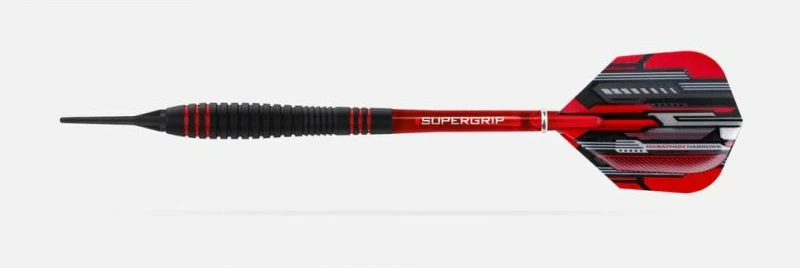 Elektronske puščice Harrows, unisex, črno-rdeče