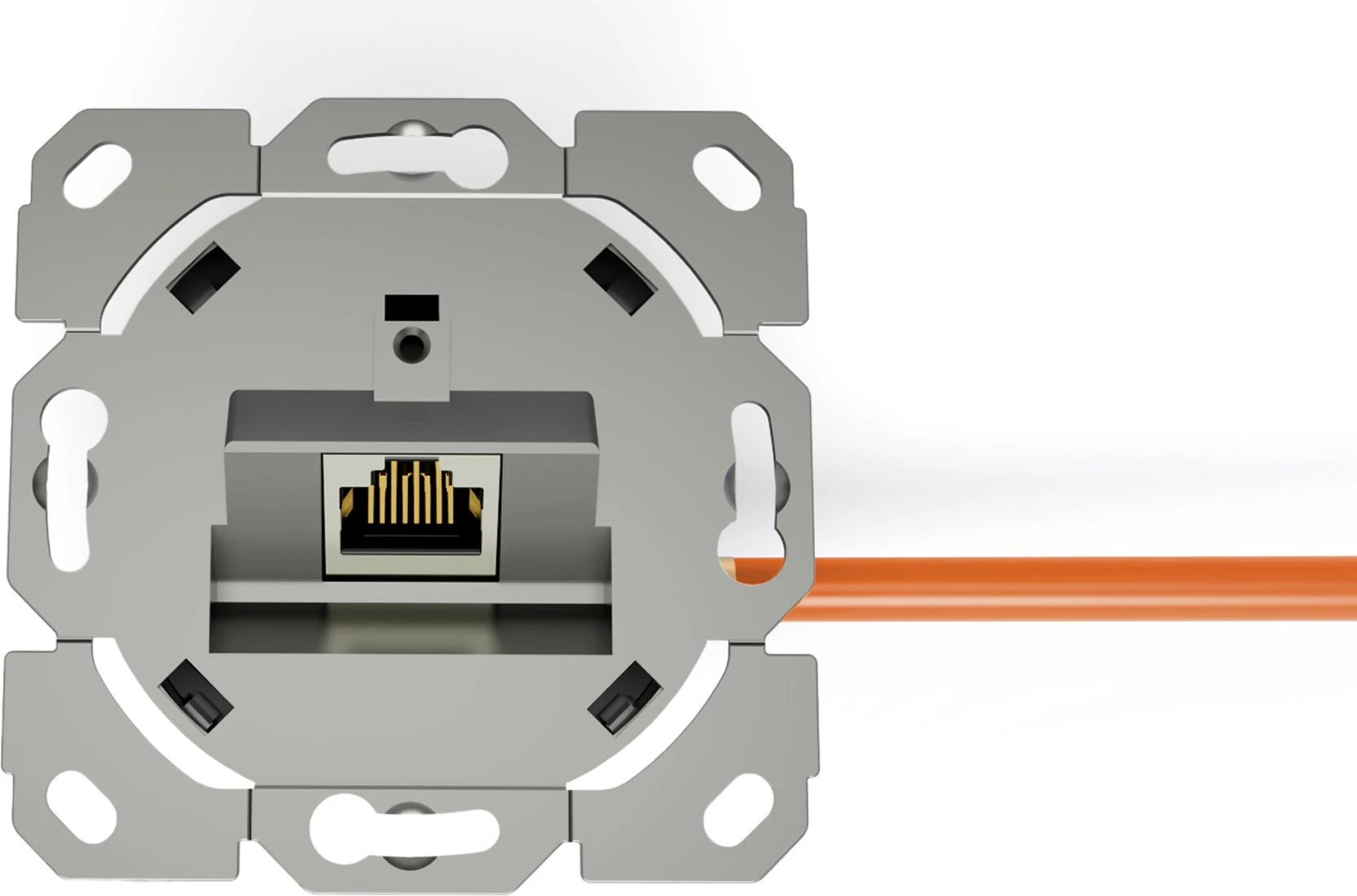 Priključek za omrežje CAT 6A, 1x RJ-45, bel – Digitus