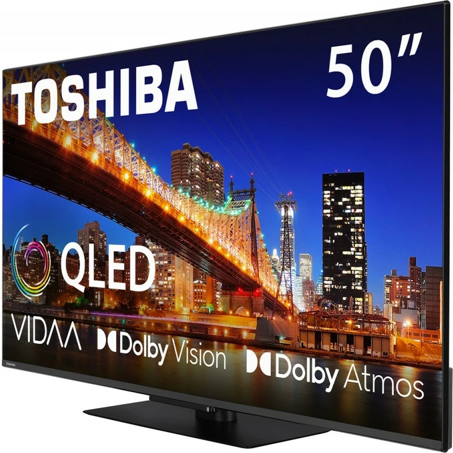 Televizor QLED, 50-palčni, Ultra HD 4K, Smart TV, črn Toshiba 50QV3F63DG
