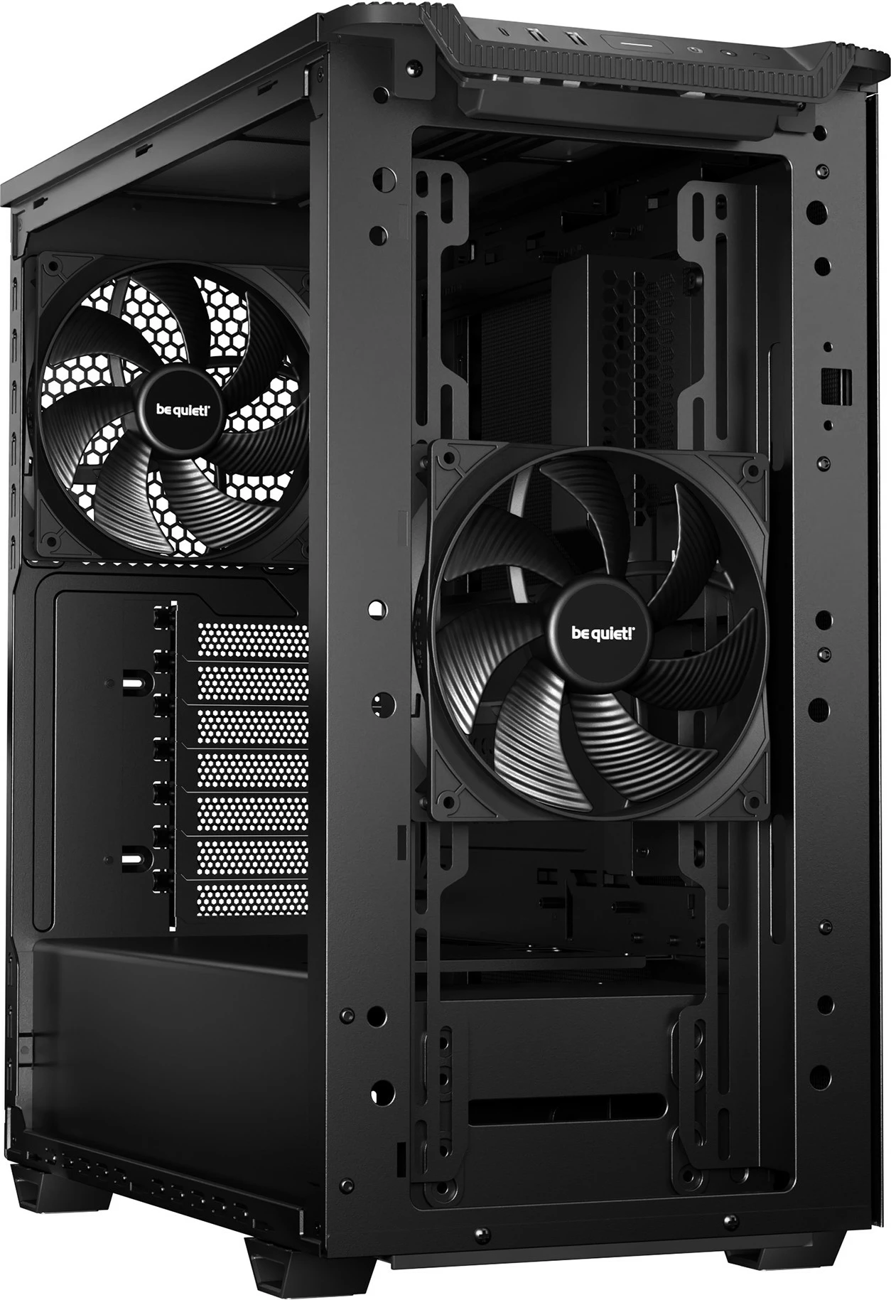Kompjuterska ohišje be quiet! PURE BASE 501 Airflow Black, Midi Tower, ATX, micro ATX, Mini-ITX, črno