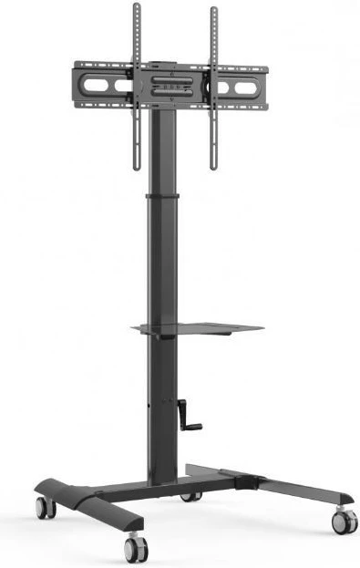 Mobilno stojalo za TV Techly 364484, za LCD/LED 32–70 inč, s policami, črno