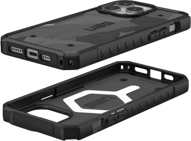 Zaščitni ovitek Pathfinder MagSafe za iPhone 15 Pro Max, UAG, sivo kamuflažen