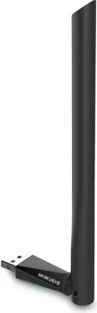 Brezni brezni adapter Wi-Fi Dual Band z visoko anteno, Mercusys AC650, črn