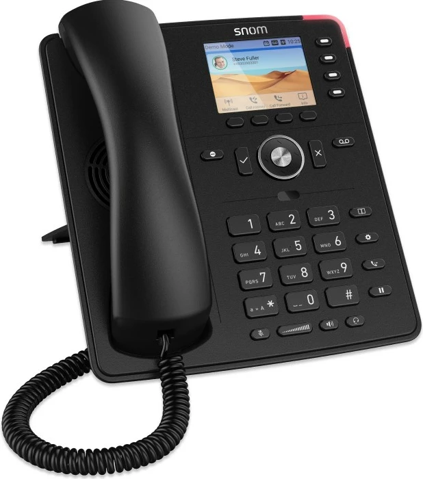 IP telefon Snom D713, TFT, Gigabit Ethernet, črn