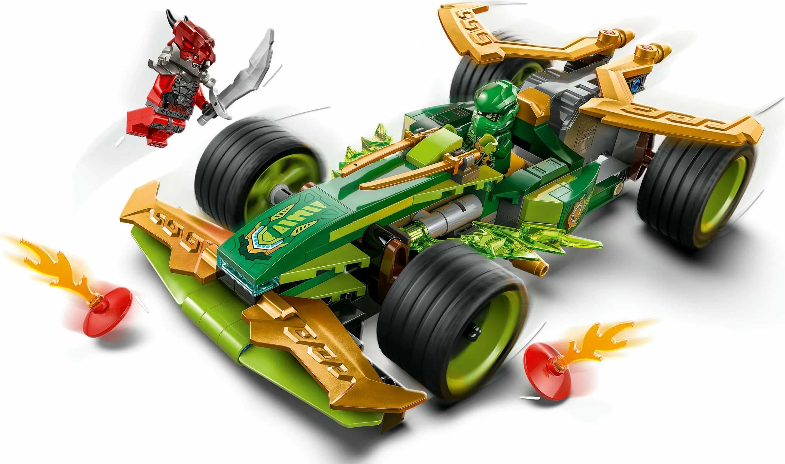Gradbeni set LEGO Ninjago Lloyd’s Actionflitzer 71828, 181 kosov, večbarven