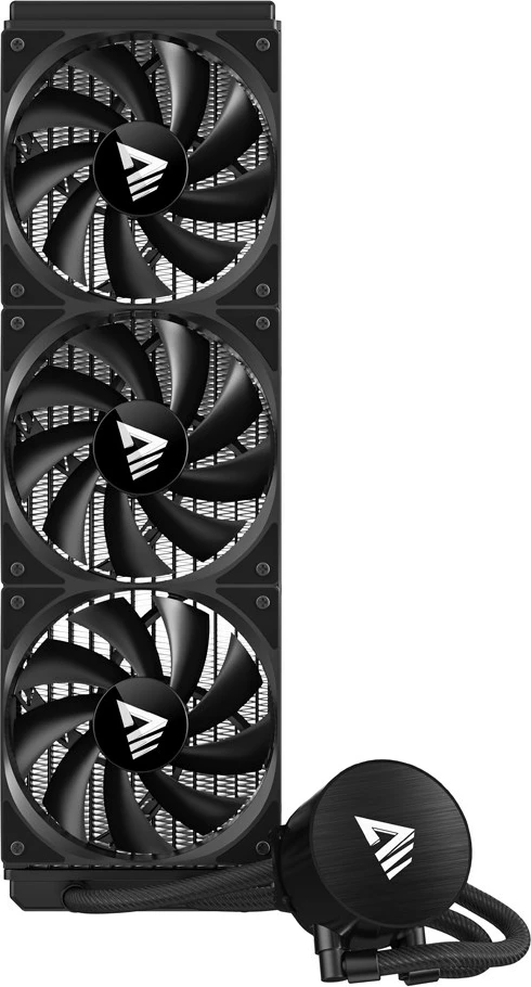 Vodeno hlajenje 360 mm Savio NOX, 3 ventilatorji 12 cm, za Intel Core i7, aluminij, črno
