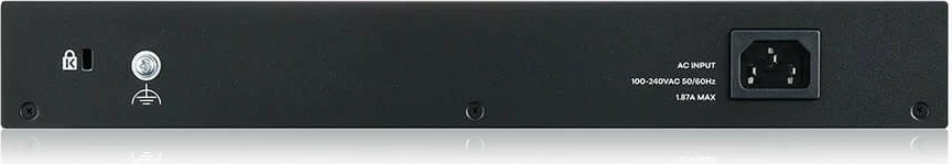 Upravljano stikalo Zyxel GS1915-24EP, 24 Gigabit priključkov, 12 PoE, za montažo v rack, črno