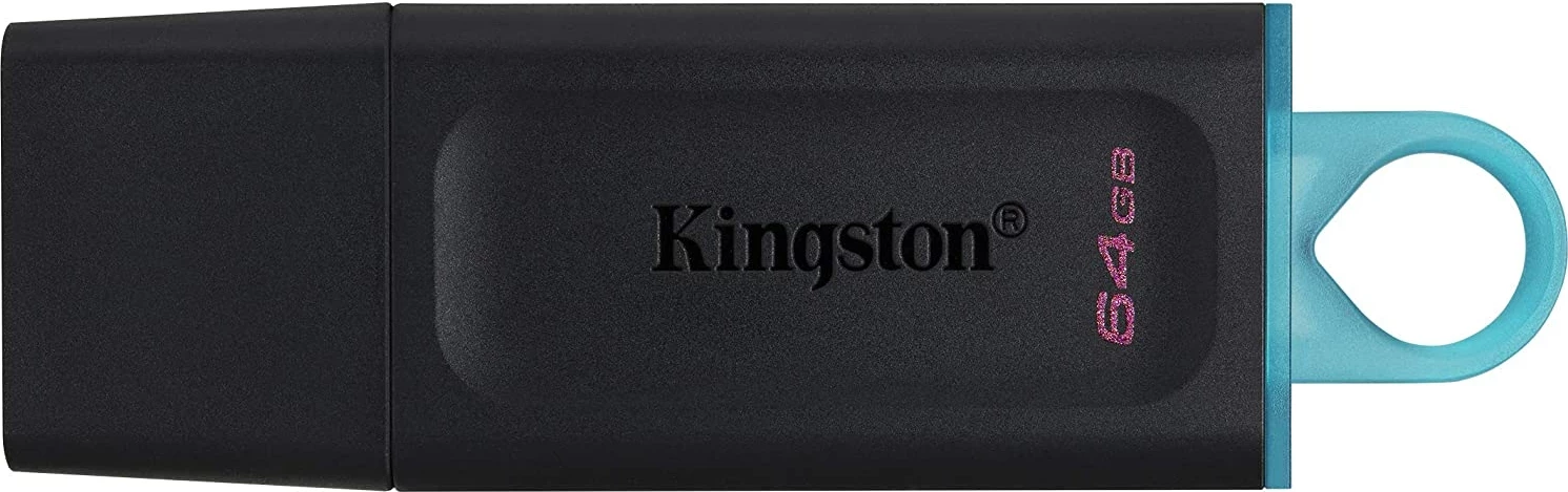 USB ključ 64GB Kingston DataTraveler Exodia, črn/turkizen