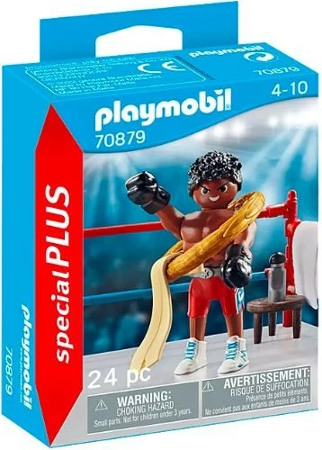 Set figuric - boksarski prvak, Playmobil Special Plus 70879, 24 kosov