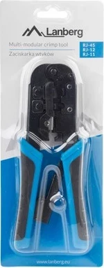 Orodje za stiskanje kabelskih konektorjev Lanberg, RJ45, RJ12, RJ11, modro