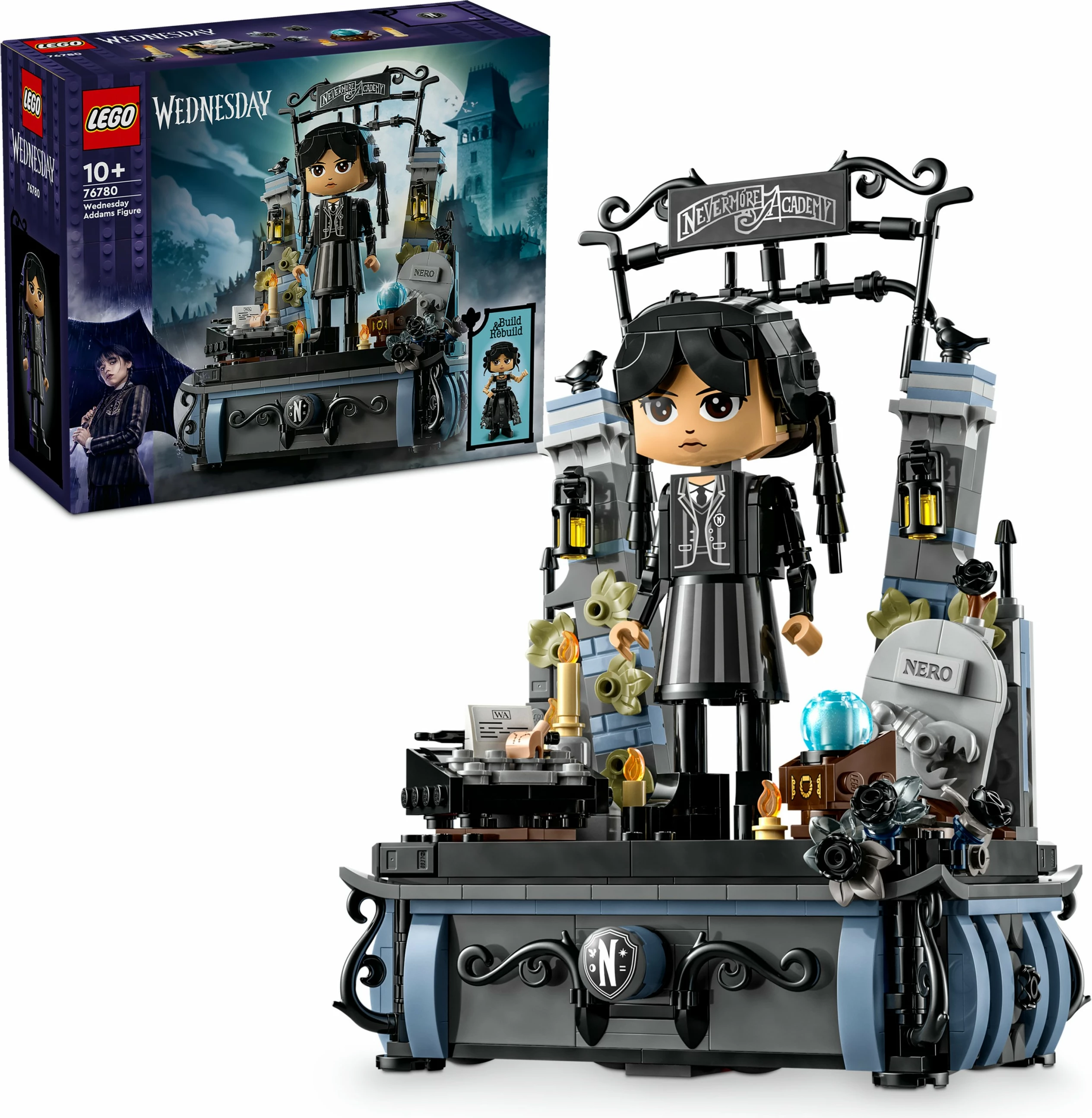 Set za sestavljanje Wednesday LEGO 76780, figurica Wednesday Addams, večbarven
