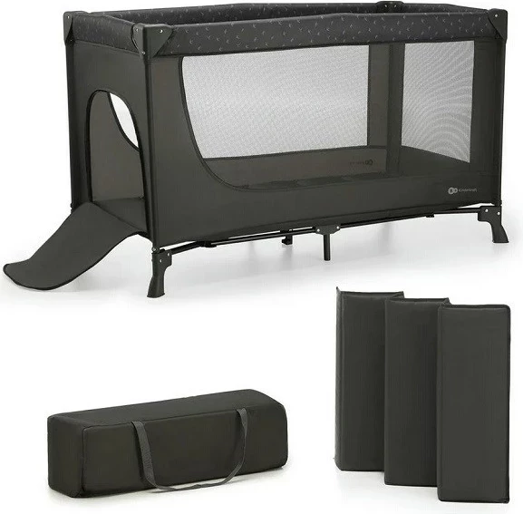 Prenosno potovalno posteljica JOY LIGHT, KinderKraft, siva