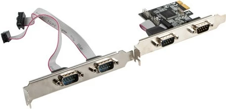 Razširitvena kartica 4x RS-232, PCI Express, low profile — Lanberg PCE-DB9-004