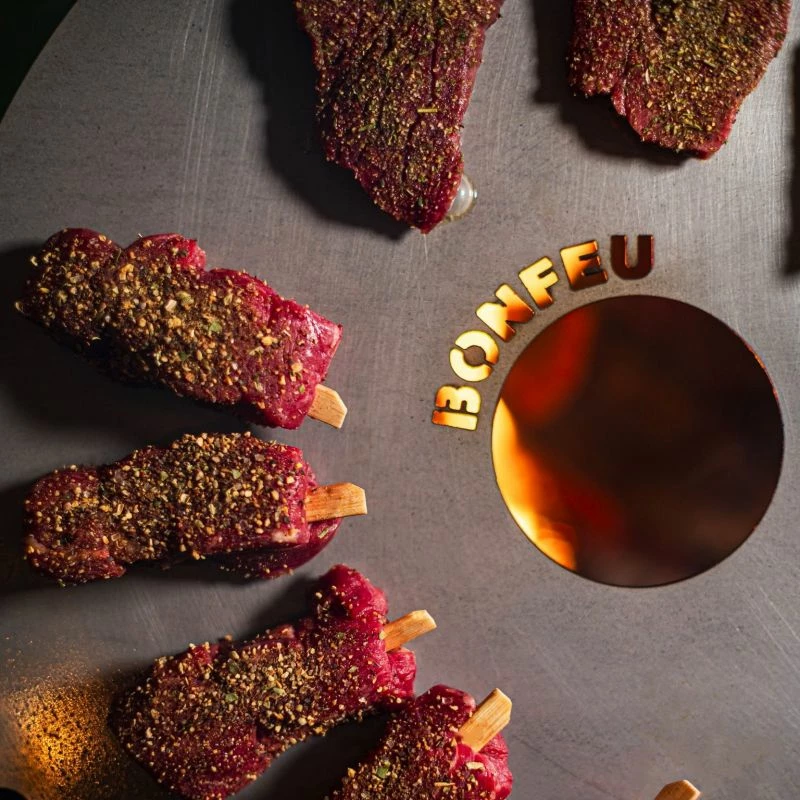 Plošča za žar 40 Bonfeu, črna