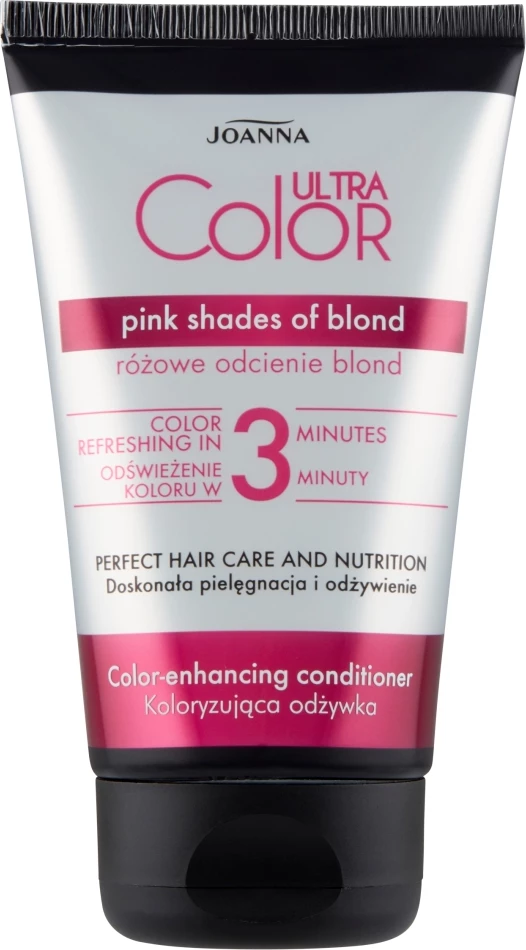 Barvni balzam za lase, Joanna Ultra Color Pink Shades Blonde, 100 g