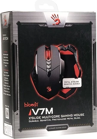 Gaming miš Bloody V7m A4Tech, črno/rdeča