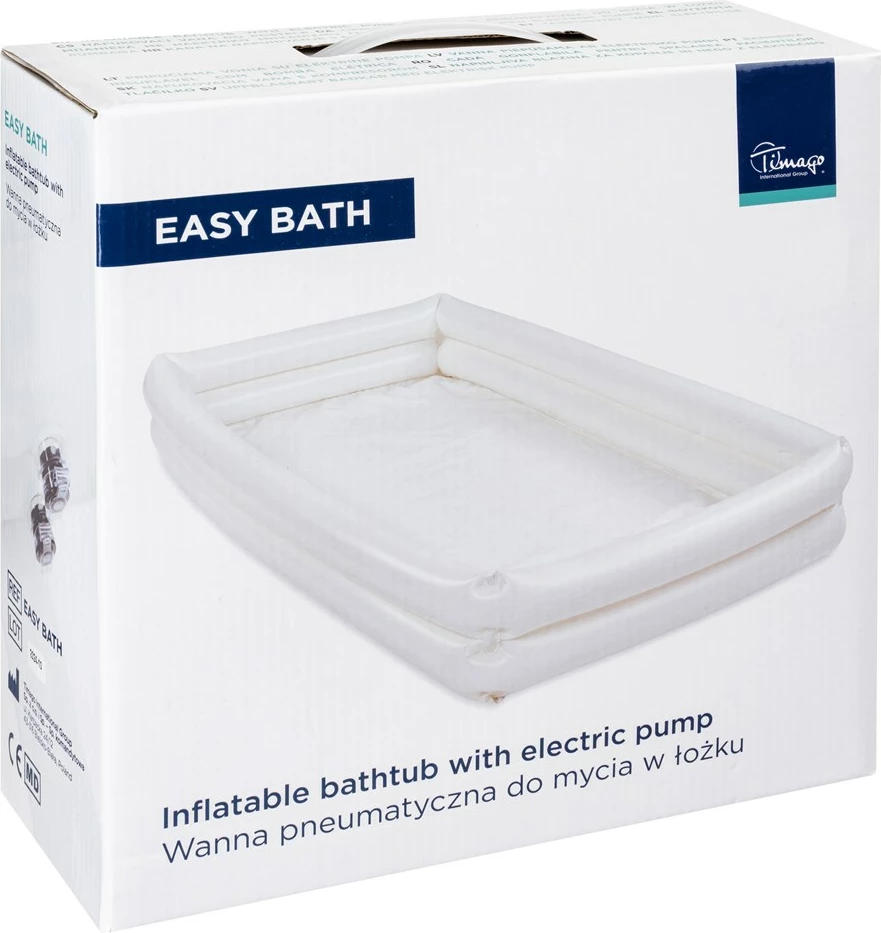Napihljiva kad za pranje v postelji Timago EASY BATH, bela