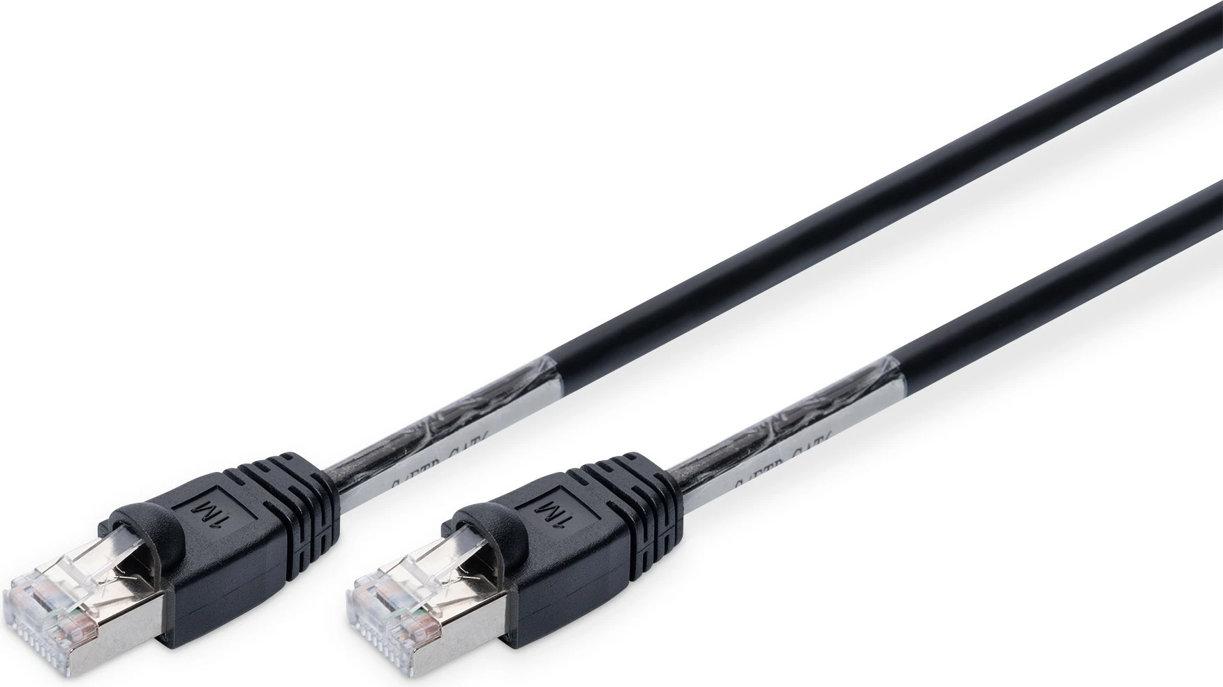 Mrežni kabel Cat6 S/FTP Digitus, 1 m, RJ-45, črn