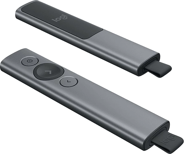 Brezžični daljinski za predstavitve Logitech Spotlight 910-004861, siv