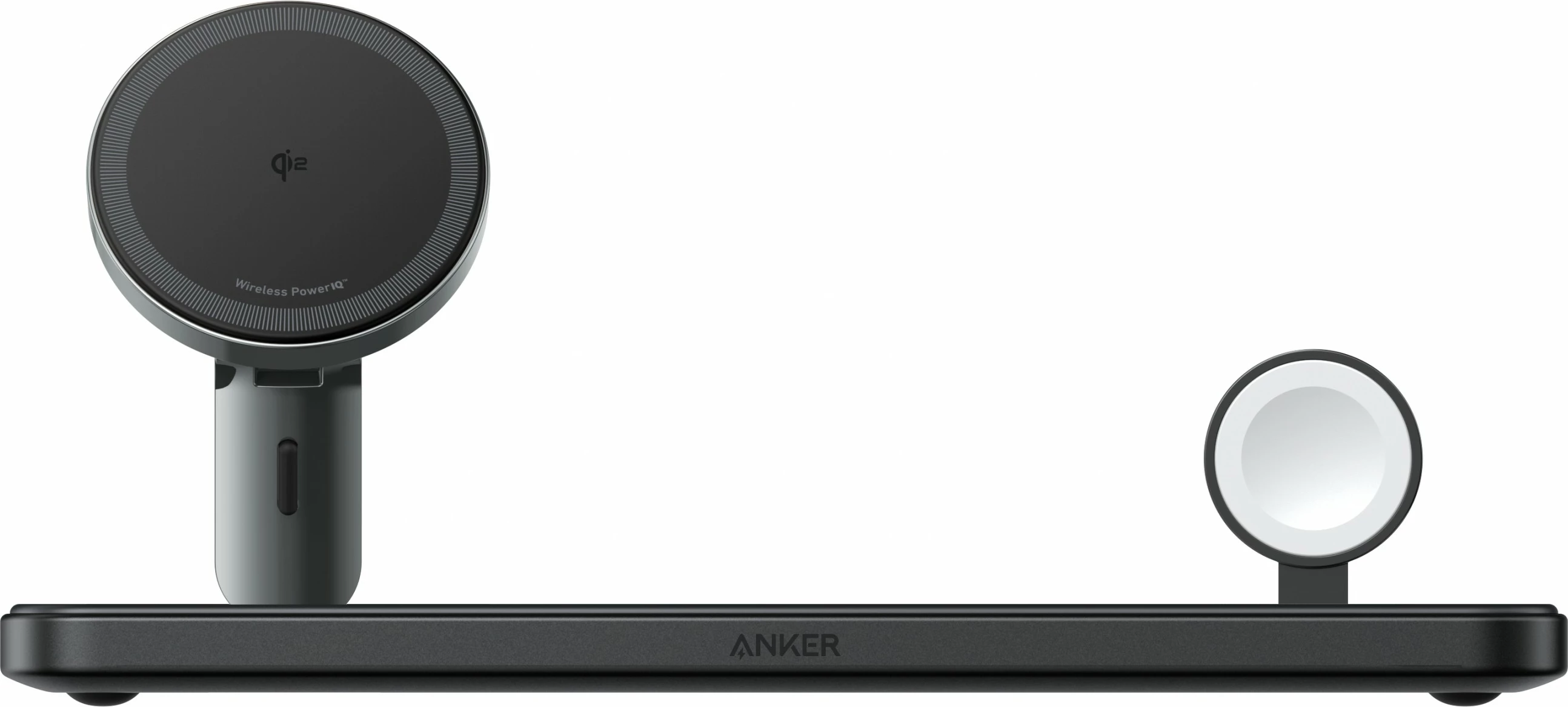 Postaja za polnjenje MagGo Anker, USB, brezžično polnjenje, črna