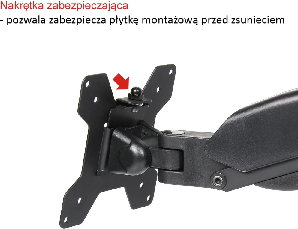 Namizno stojalo za monitor, ART RAMART L-11GD, za 13–27 palcev, črno
