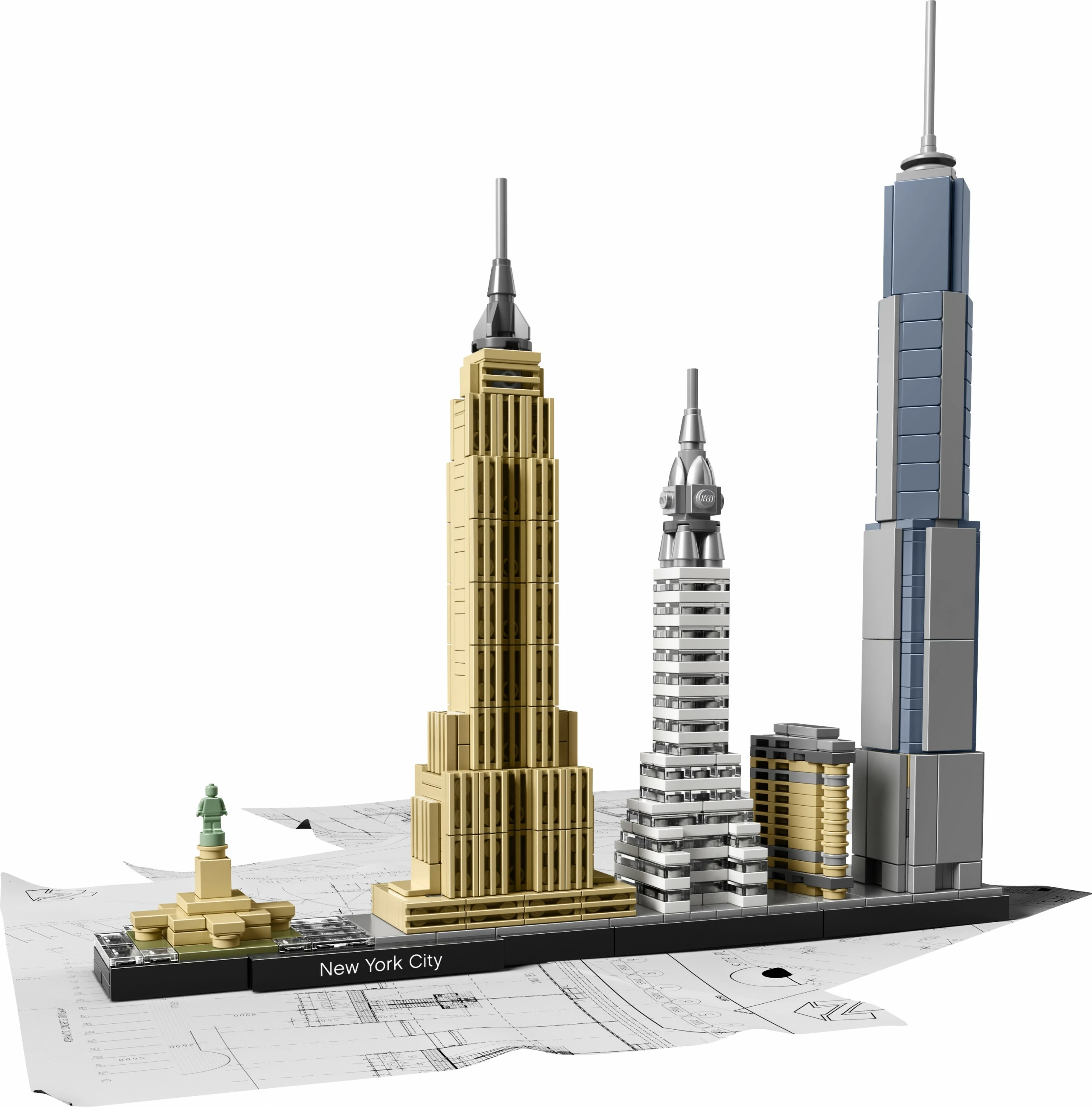 Model New York City (LEGO Architecture) 21028, 598 kosov, večbarven
