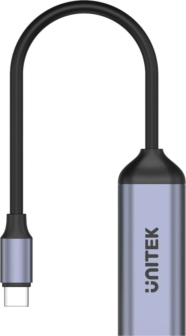 Adapter USB-C na DisplayPort 1.4, 8K 60Hz, črno-srebrn Unitek