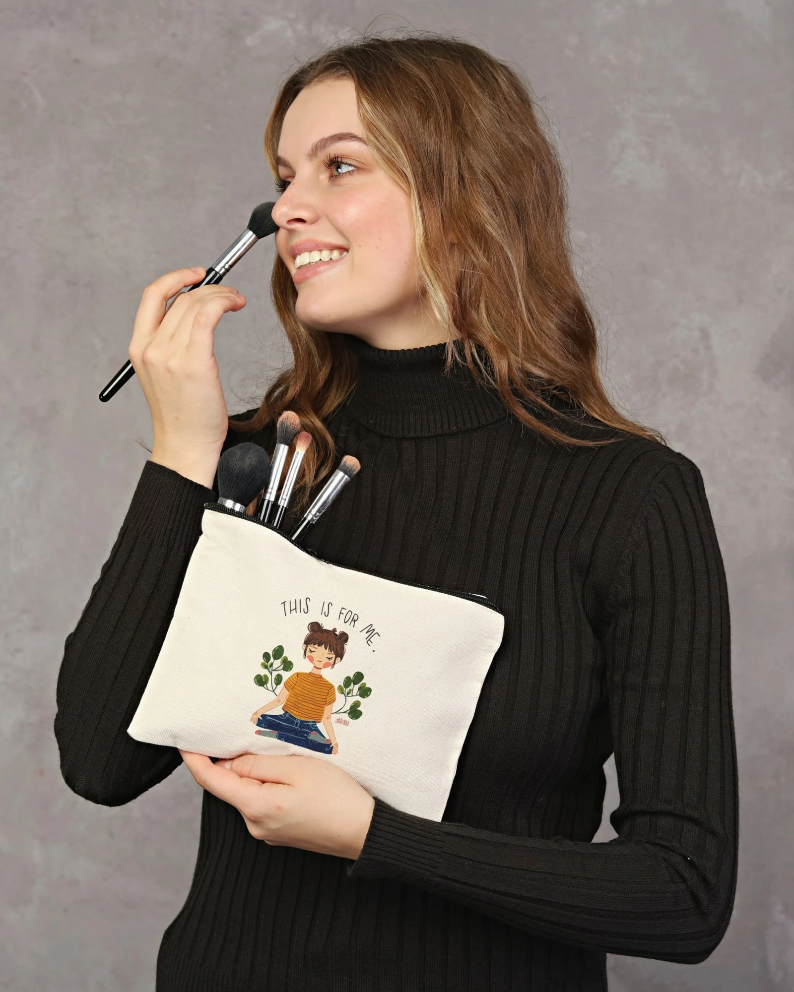 Kozmetična torbica Pauldavis, krem, 25x18 cm