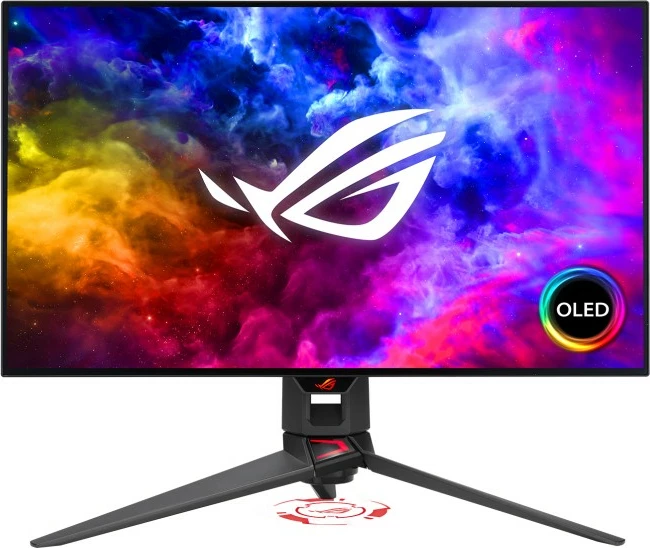 OLED monitor 26,5" WQHD za igre ASUS ROG Swift PG27AQDM, FreeSync Premium, črn