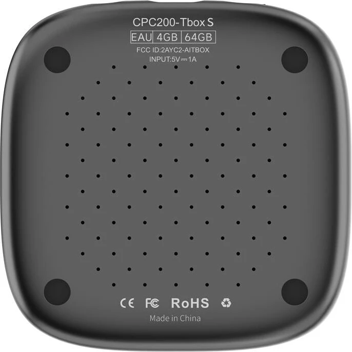 Brezžični adapter za CarPlay in Android Auto, 64 GB, črn, Carlinkit CPC200-Tbox S