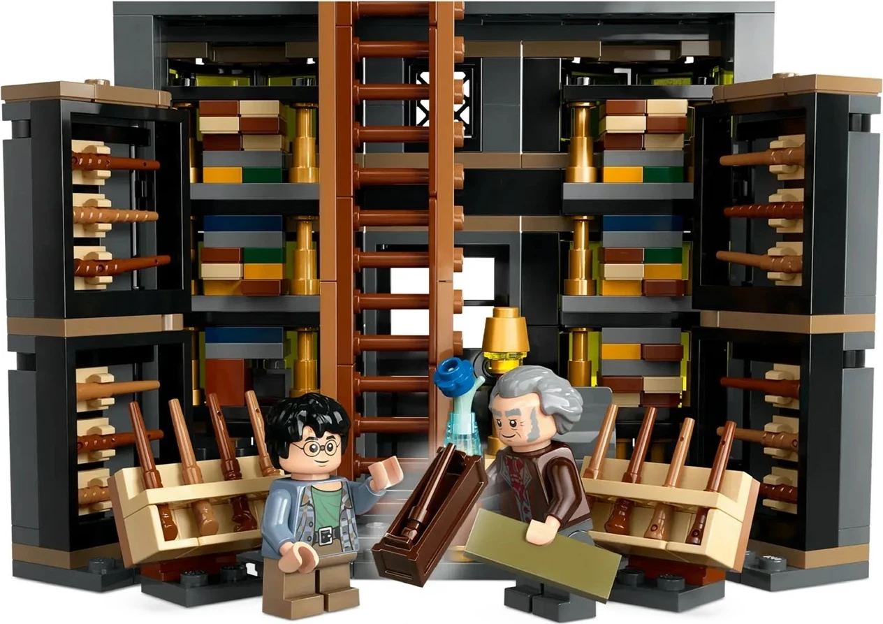 Igralni komplet LEGO Harry Potter 76439 Ollivanders in obleke Madam Malkin