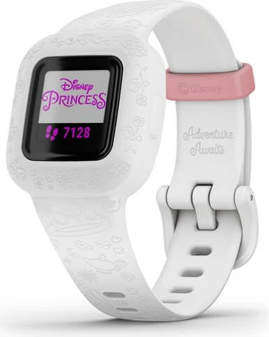 Smartband za otroke Disney Princess Garmin vivofit jr. 3, bel