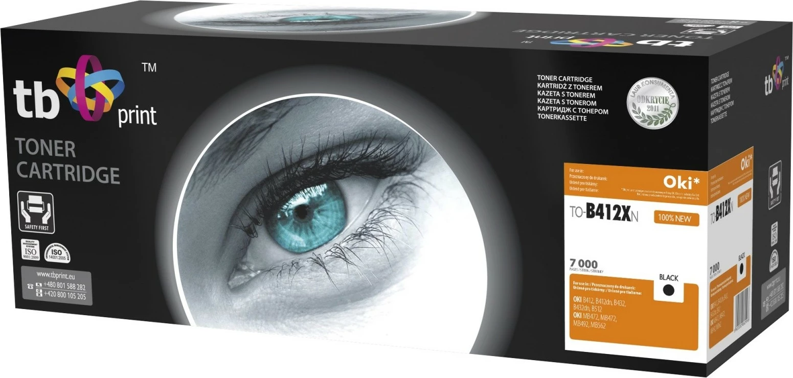 Toner kartuša 7000 strani, črna TB Print TO-B412XN za OKI