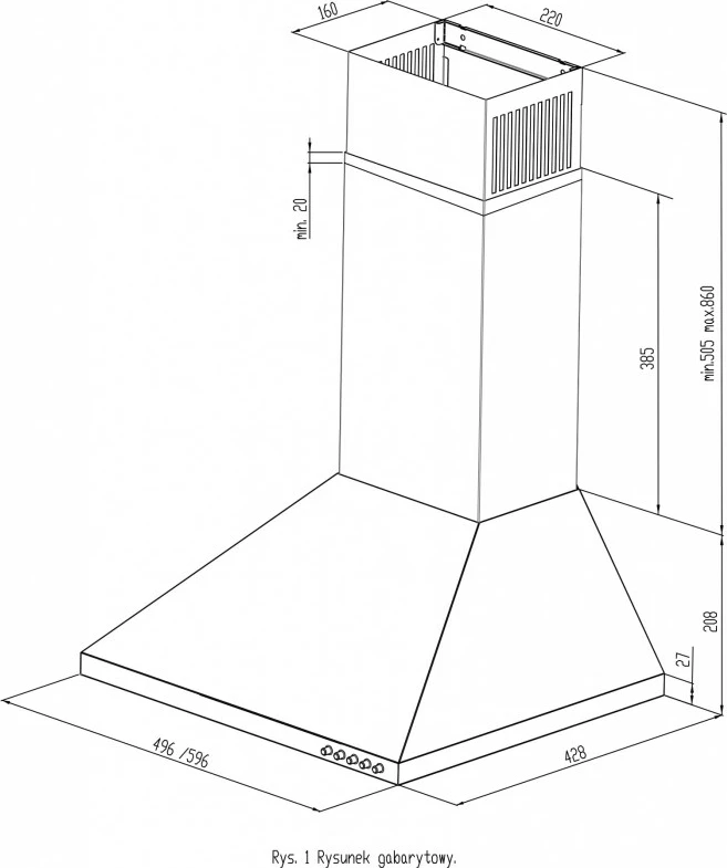 Kuhinjska napaka, MAAN Vela 2 60, črna
