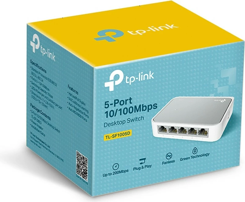 Preklopnik TP-Link TL-SF1005D, upravljan, Fast Ethernet (10/100), polni duplex