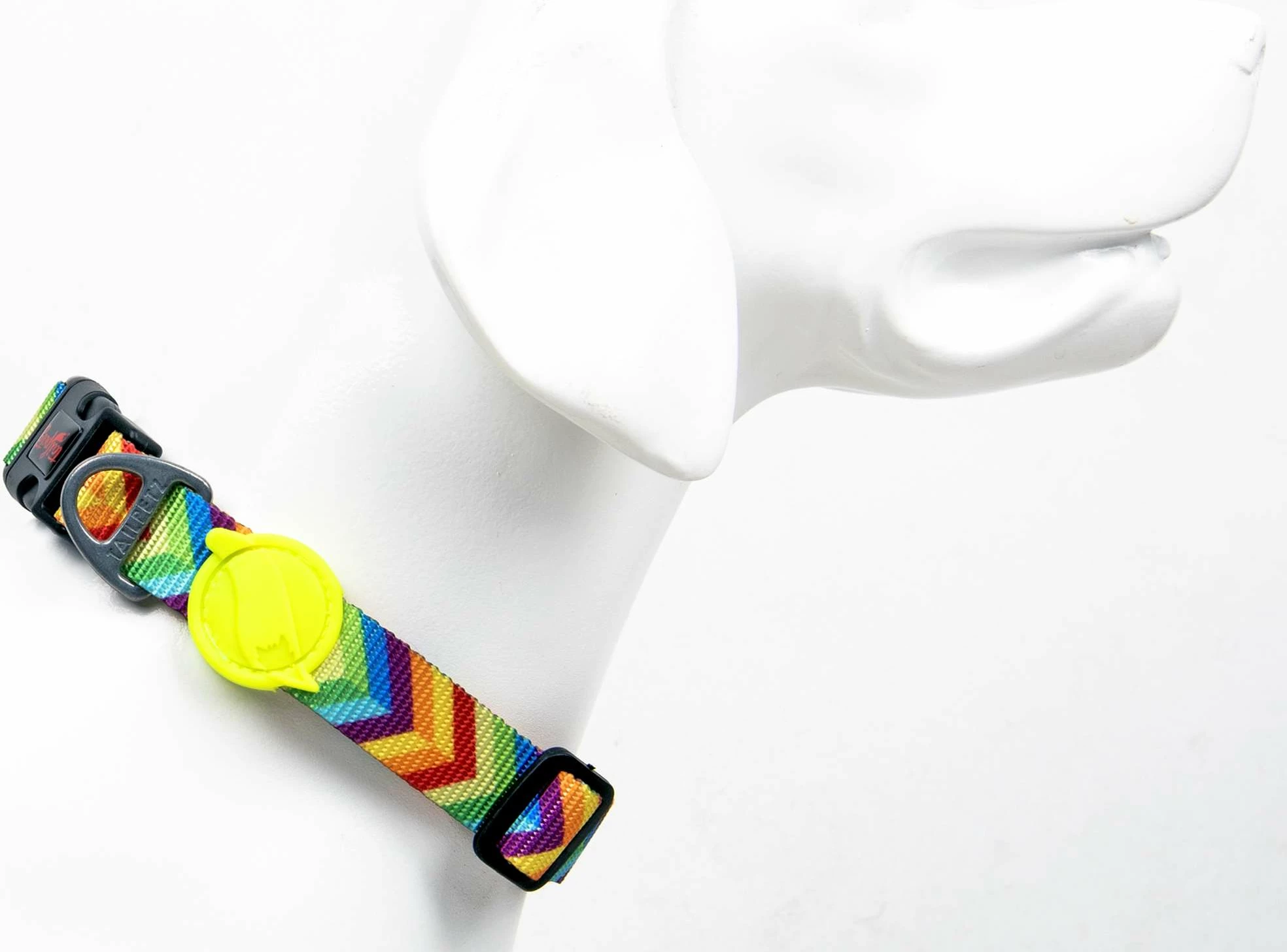 Ovratnica za psa, večbarvna, Paws & Whiskers Rainbow