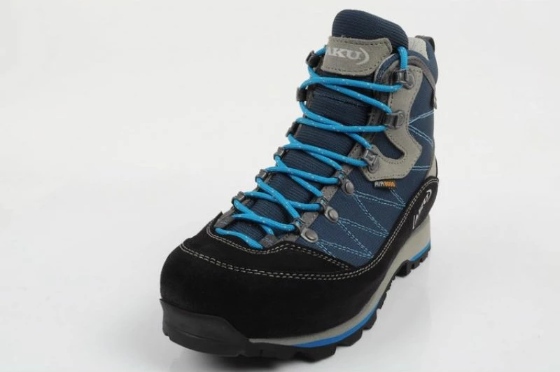 Trekking usnjeni čevlji za ženske Aku, črni