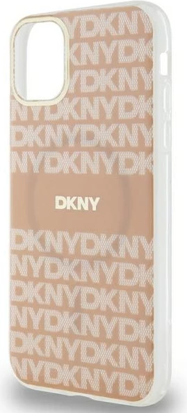 Zaščitni ovitek za iPhone 11/XR, DKNY IML Mono & Stripe MagSafe, roza