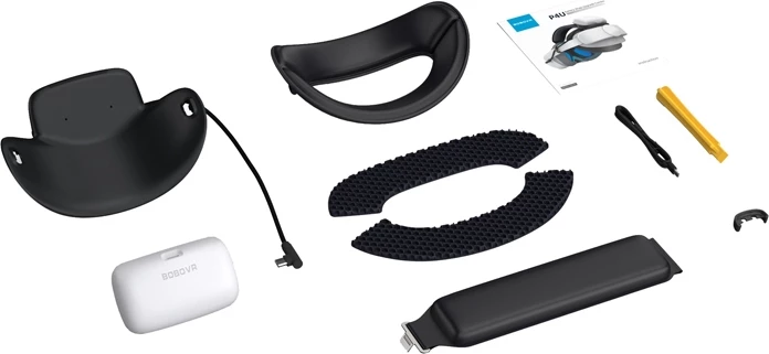 Pas z baterijo BoboVR P4U za Pico 4 Ultra/Ultra Enterprise, 10000 mAh, bel