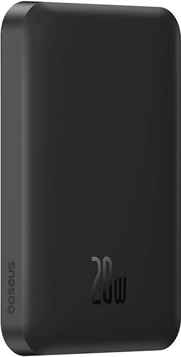 Magnetni mini powerbank 5000 mAh, 20W, USB-C, Baseus, črn