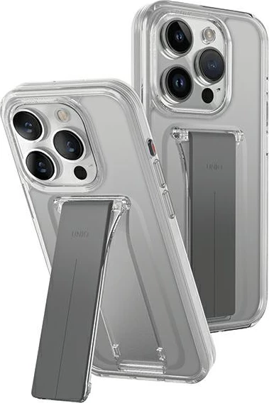Ovitek z nosilcem za iPhone 15 Pro 6.1" UNIQ Heldro Mount, prozoren