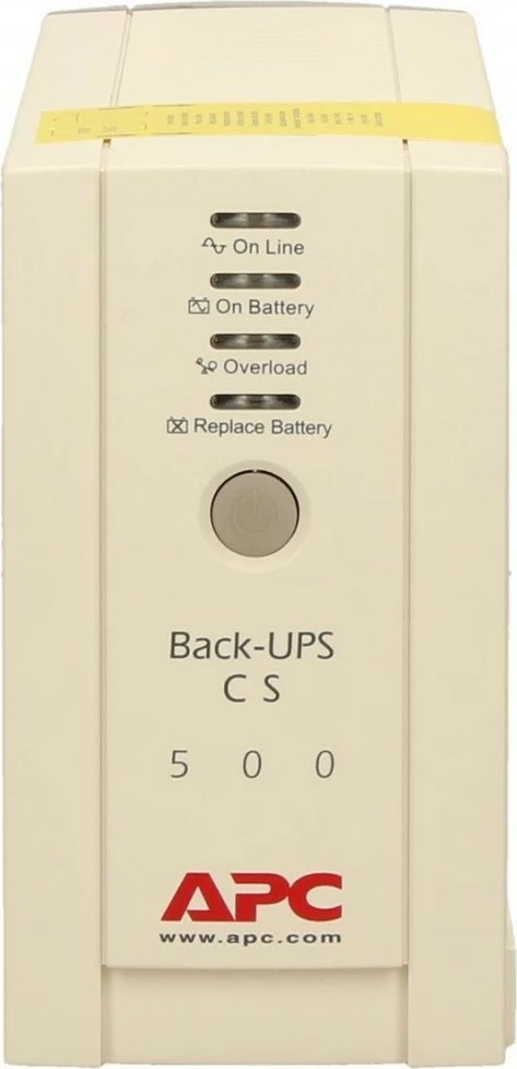 Neprekinjeno napajanje (UPS) APC BK500EI Back-UPS, 500 VA, 300 W, stolp, USB/RS232, belo