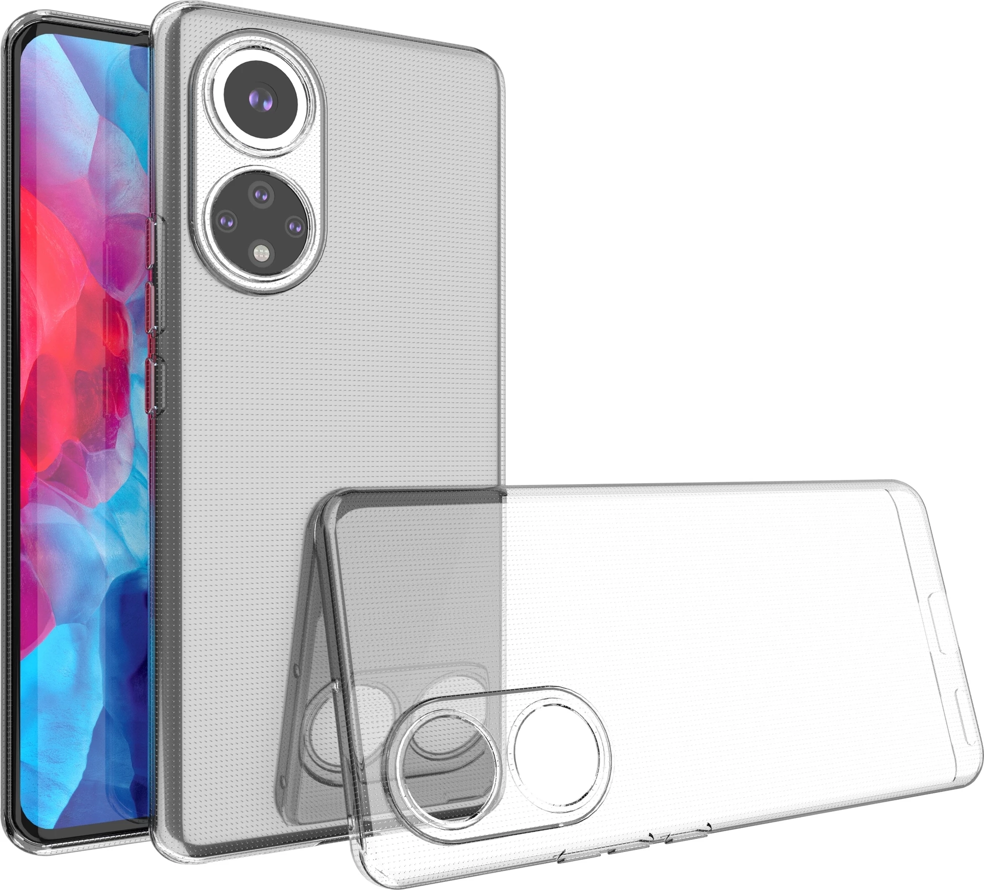 Prozoren ovitek Hurtel Ultra Clear 0,5 mm za Honor 50 SE, Transparenten