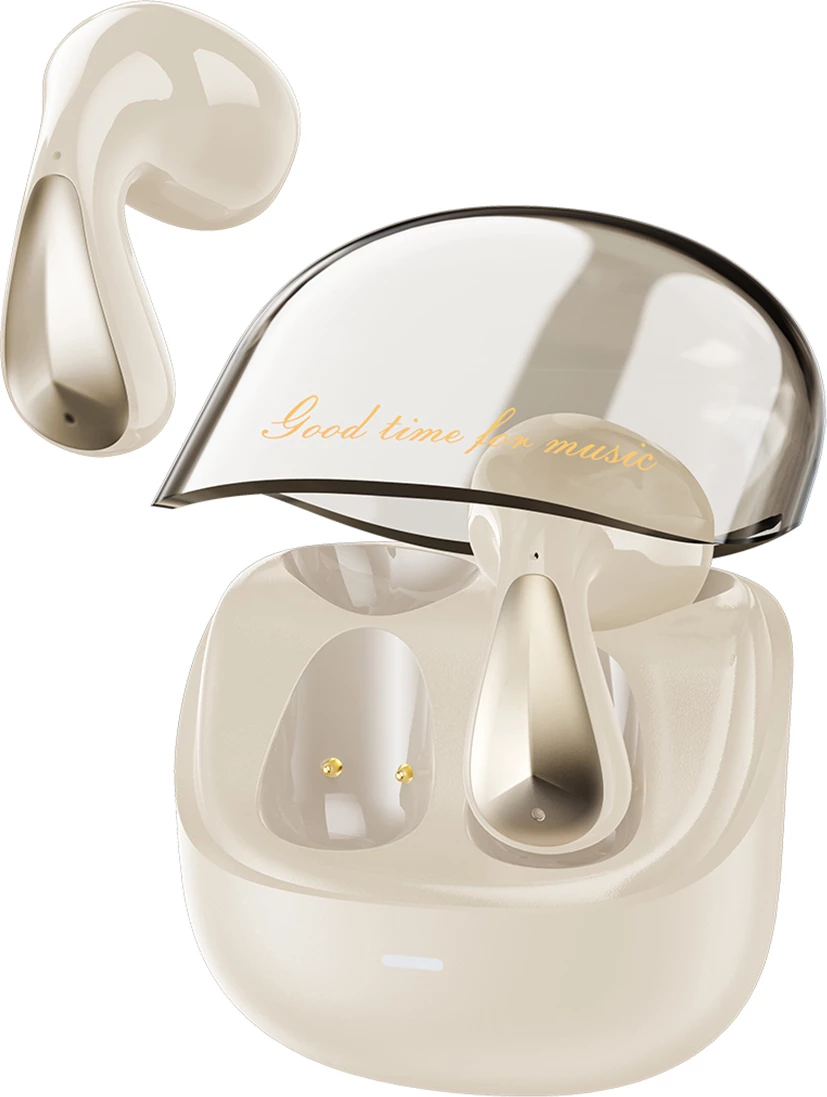 Brezžične slušalke Dudao U16Pro, TWS, Bluetooth 5.3, USB-C, bele