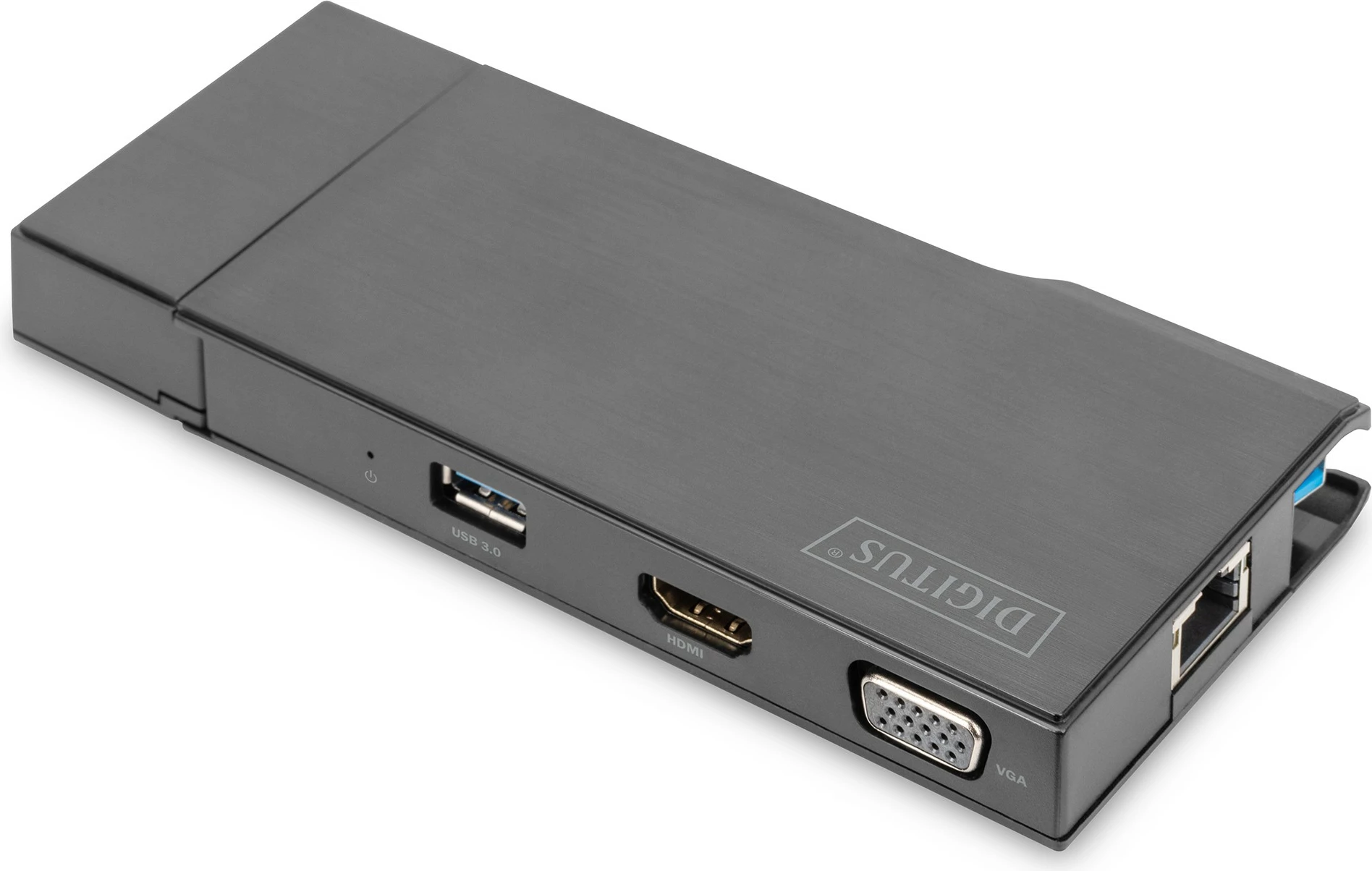 Prenosna postaja za priklop z VGA in HDMI, Digitus, siva