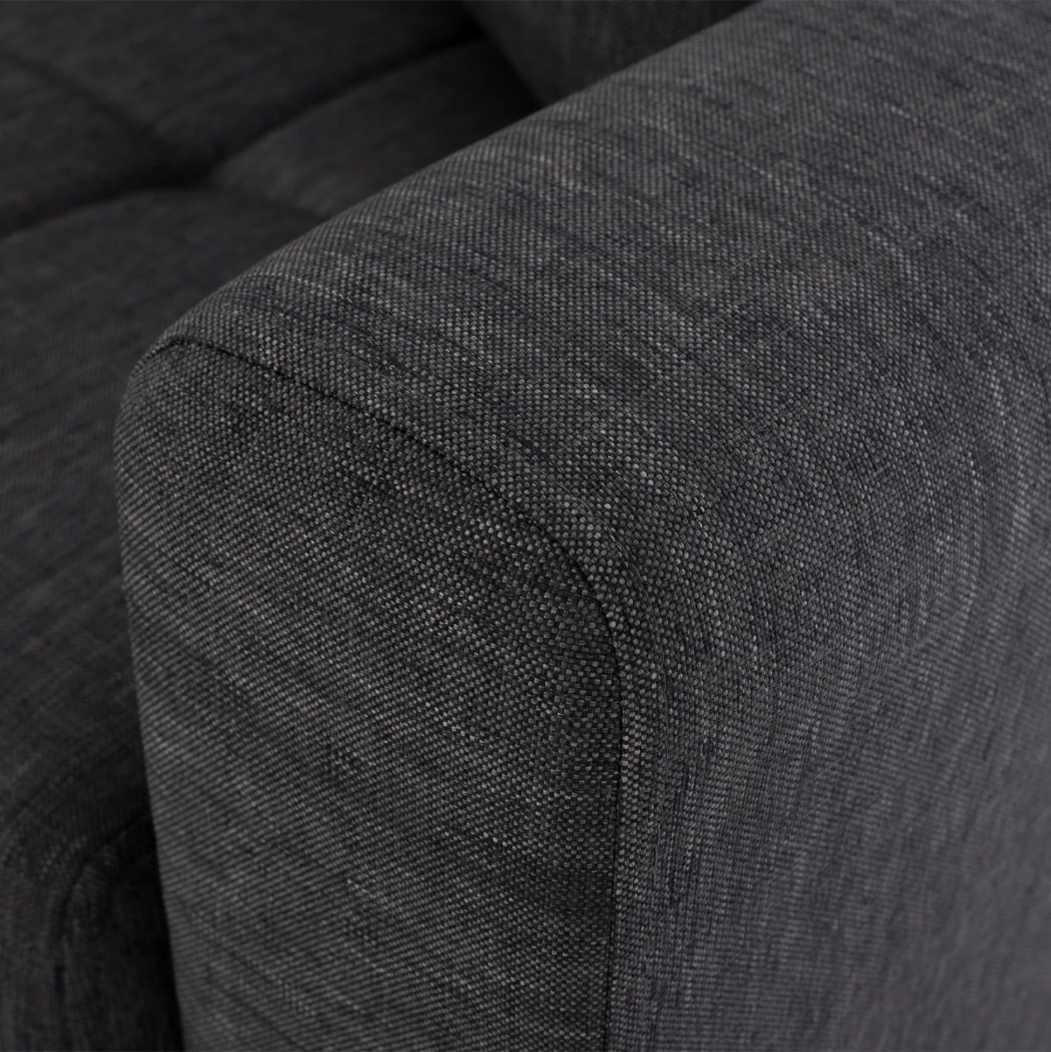 Dvosed kavč-postelja, visok naslon, siv, 160x84x88 cm