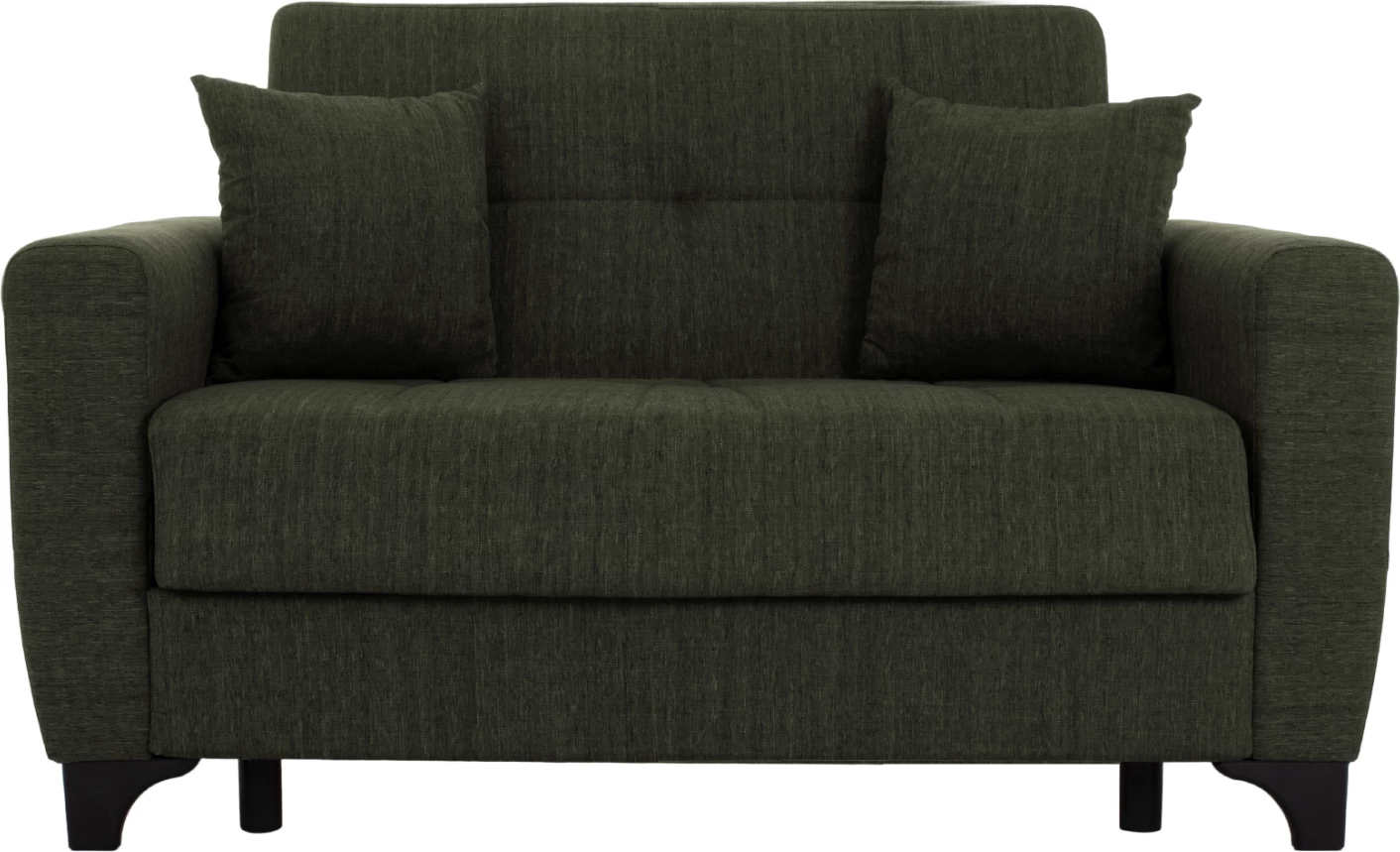 FH3243.05, 2-sedežna zofa-postelja, visok naslon, temno-olivna, 160x84x88